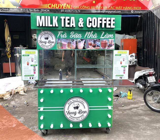 Xe milk tea Inox Kiệt Phát