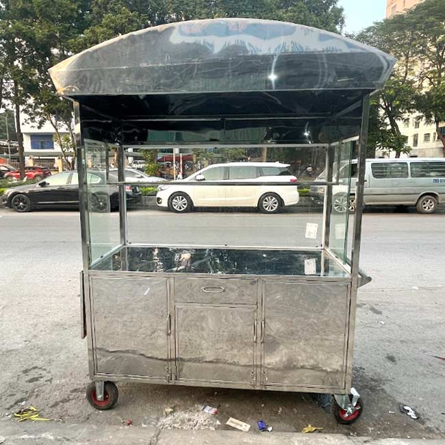 Xe bánh mì Pate Hải Phòng 1m6 mái vòm