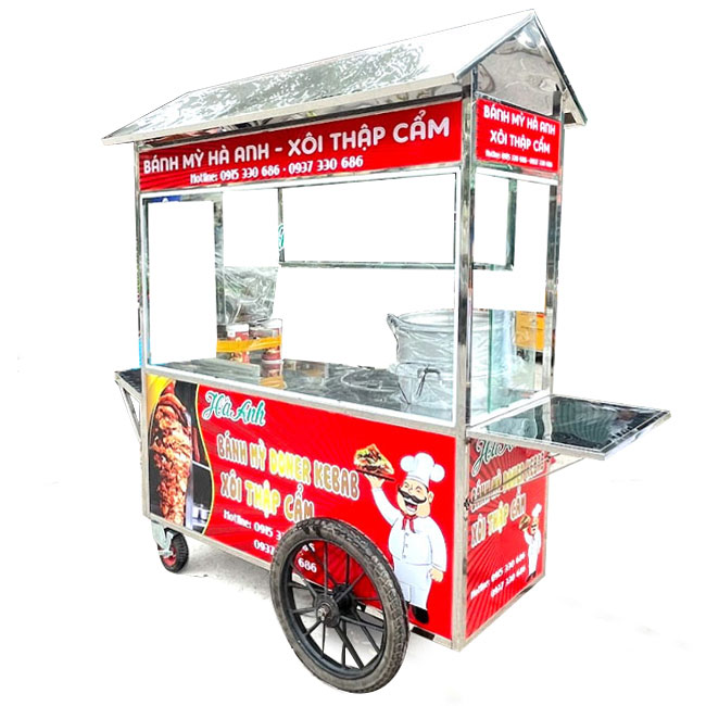 Xe bánh mì xôi thập cẩm Hà Anh 1m6