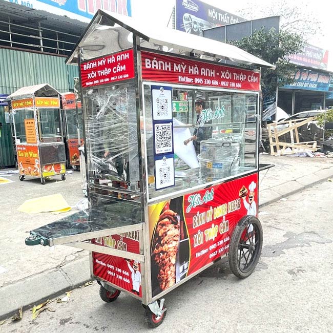 Xe bánh mì xôi thập cẩm Hà Anh 1m6