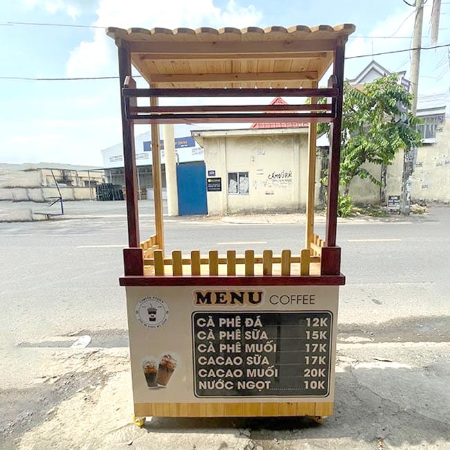 Xe bán cà phê nhỏ gọn