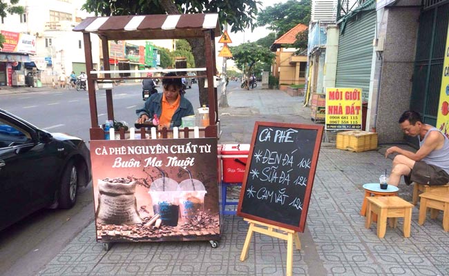 Tổng hợp các mẫu xe cà phê mang đi bằng gỗ Giá rẻ, Chất lượng