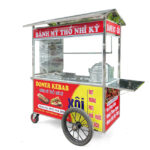 Xe đẩy bán bánh mì Thổ Nhĩ Kỳ Xôi 1m6 mái chùa