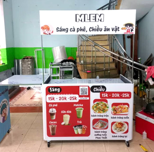 Xe bán trà sữa Mlem