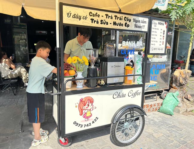 Kinh doanh xe trà sữa gỗ