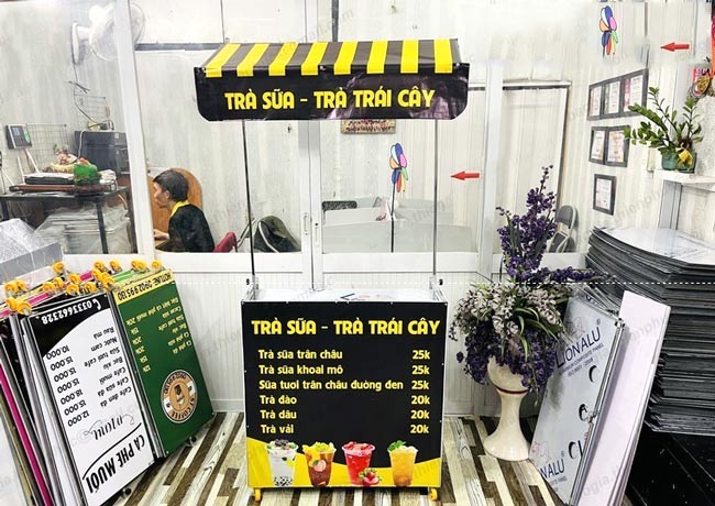 Xe trà sữa màu đen