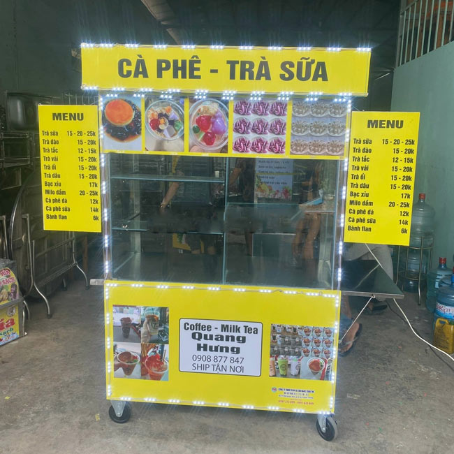 Ưu điểm của xe bán trà sữa thanh lý