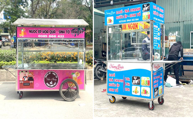 mẫu xe bán sinh tố đẹp,