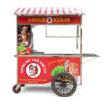 Xe bán bánh mì Doner Kebab 1m6 mái chùa