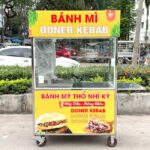 Xe bán bánh mì Doner Kebeb 1m2 mái bằng