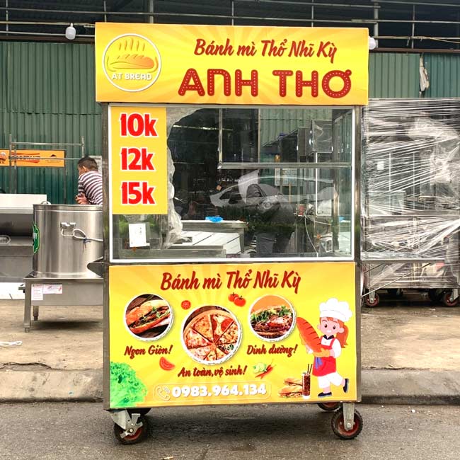 Xe bánh mì Thổ Nhĩ Kỳ Anh Thơ 1m2