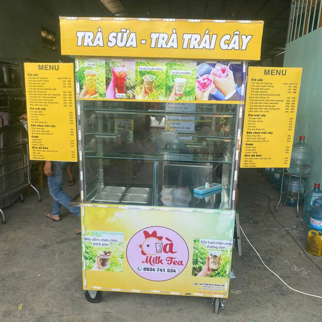 Xe bán trà sữa thanh lý
