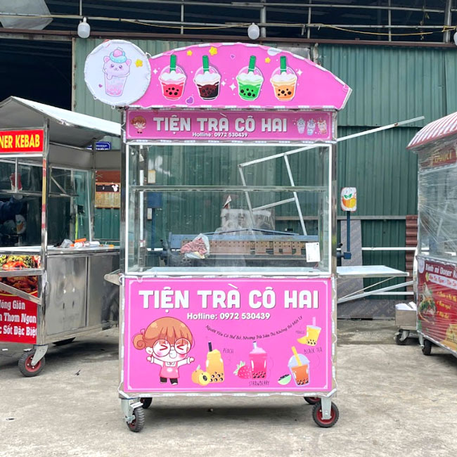 Mẫu decal xe trà sữa 1
