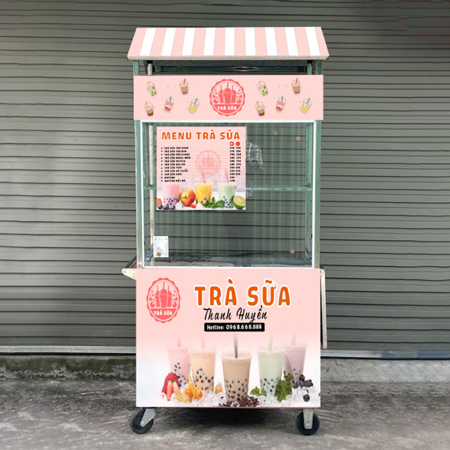 Decal xe trà sữa mẫu 3