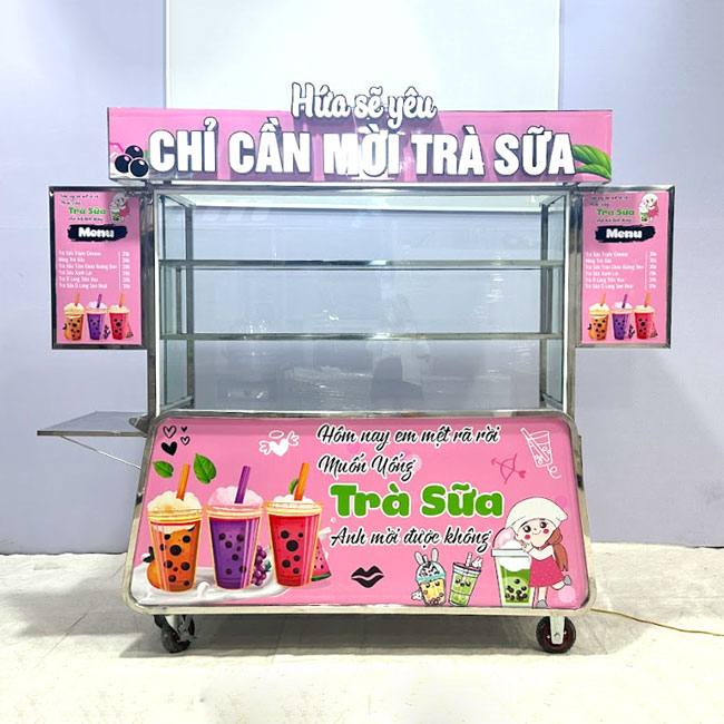 Decal xe trà sữa mẫu 6
