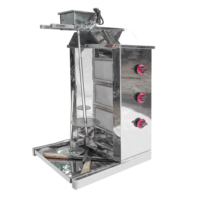 Lò nướng thịt Doner Kebab 3 gốm lò nhập khẩu chạy gas