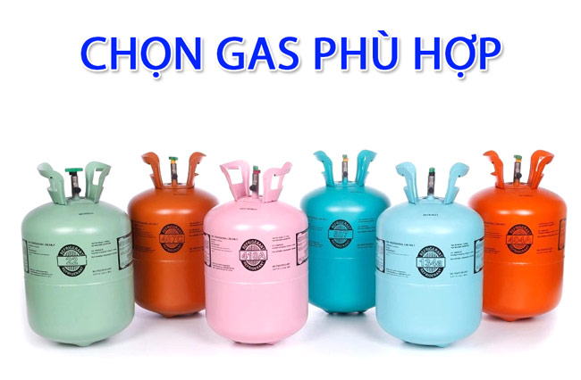 Chọn loại gas phù hợp với tủ mát