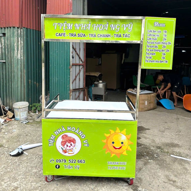Xe trà sữa xả kho tại Nha Trang