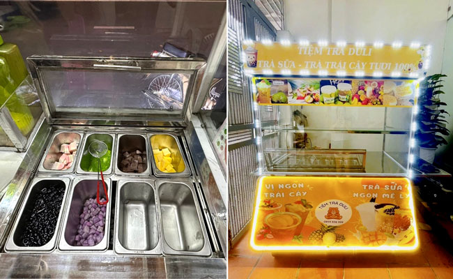 Mua xe trà sữa độc đáo tại Kanawa