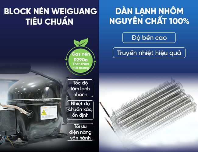 Hệ thống làm lạnh ưu việt