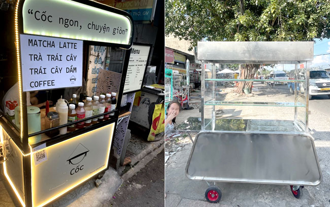 Xe cà phê mang đi cũ giá rẻ