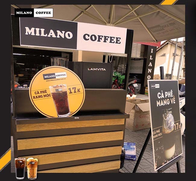 Xe đẩy cafe Milano