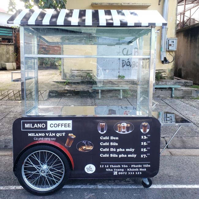 Xe bán cà phê milano