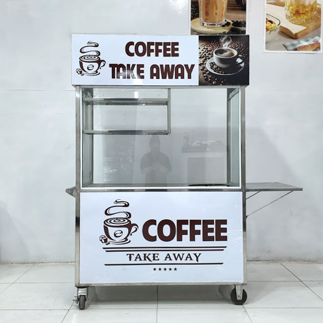 mẫu xe cafe mini 1m2 số 2