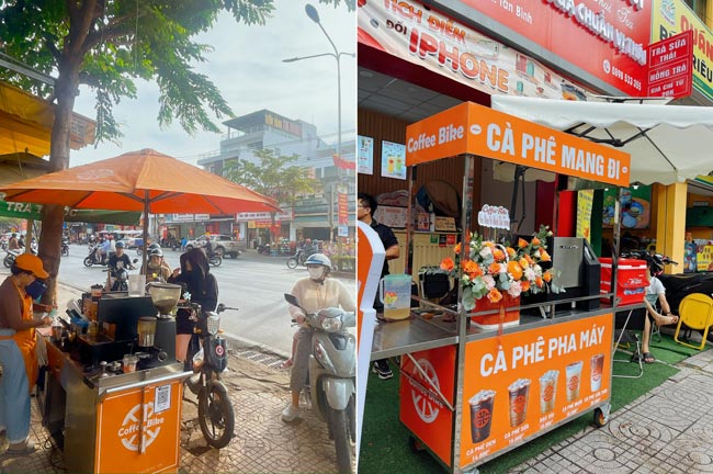 Xe bán coffee bike giá rẻ
