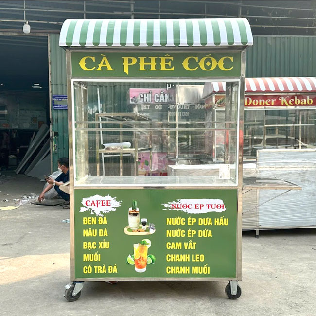 Xe inox bán cafe tại Kanawa