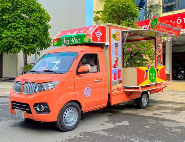 Kiểu dáng xe ô tô bán trà sữa