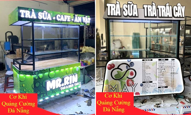 Xe đẩy trà sữa Quảng Cường