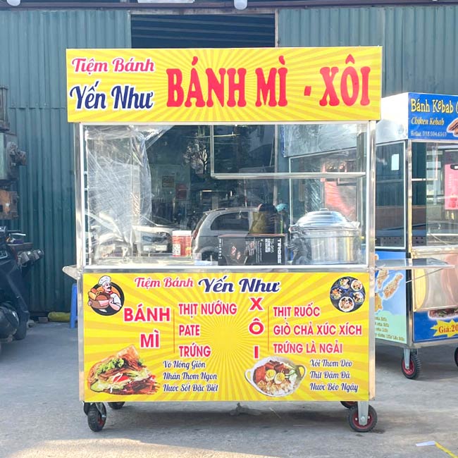 Mẫu xe xôi bánh mì 2