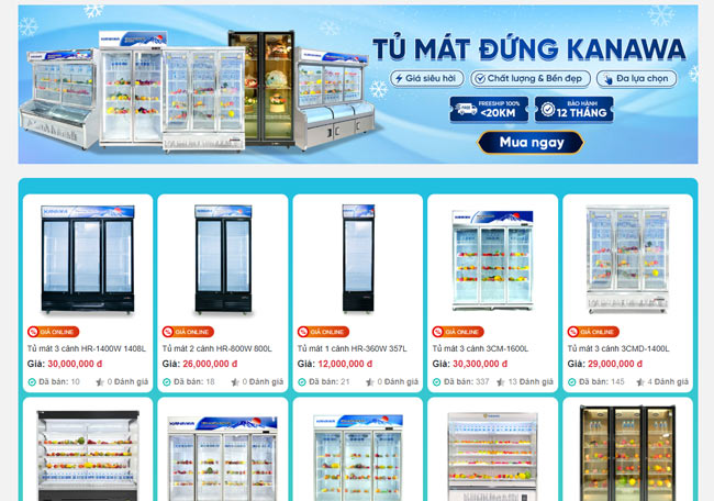 Tủ mát kiểu đứng