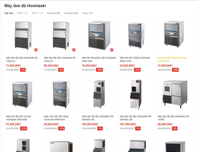 Máy tạo đá viên Hoshizaki