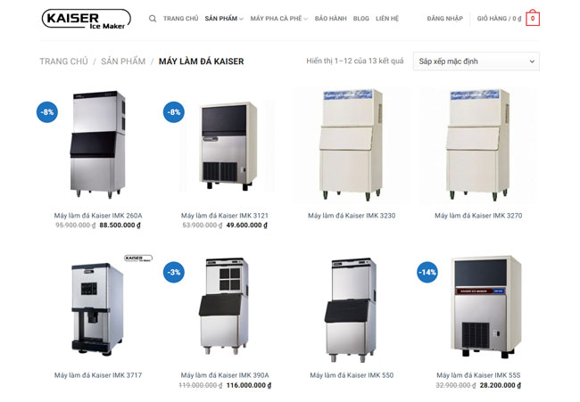 Máy làm đá Kaiser