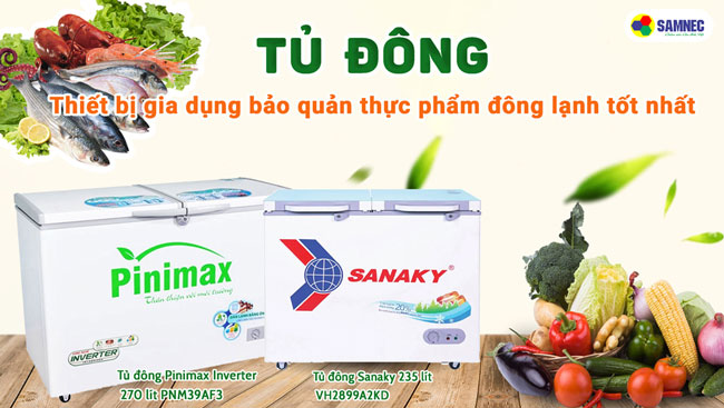 Tủ đông tại Điện máy Sanmec