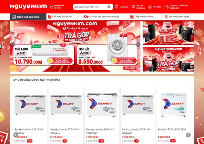 Tủ đông HCM mua tại Nguyễn Kim