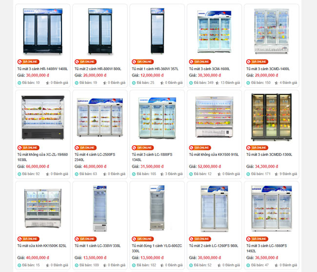 Mua tủ mát giá tốt tại Hải Phòng
