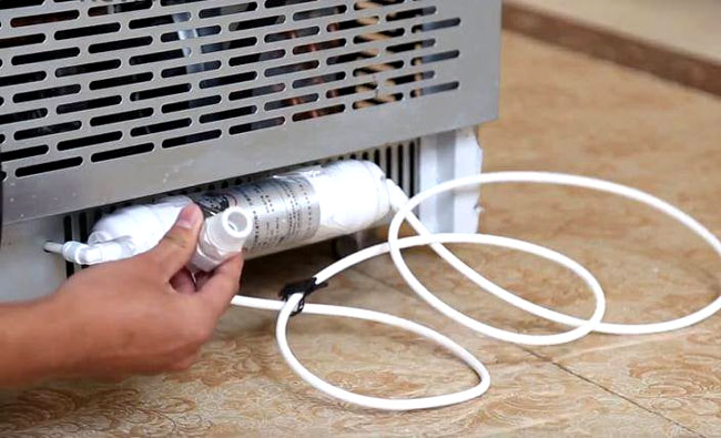 Lọc nước trước khi đưa vào máy