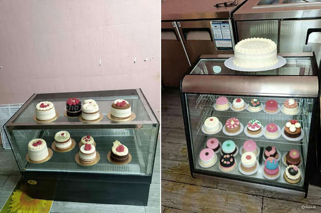 Tủ bánh kem mini thanh lý