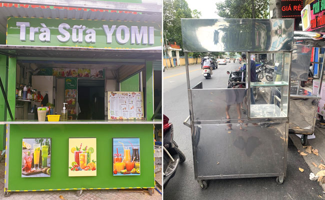 thanh lý xe bán trà sữa vũng tàu