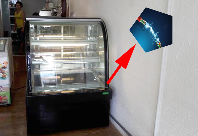 Tủ bánh kem bị rò điện do đâu?