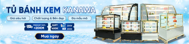 Tủ bánh kem Kanawa tiêu chuẩn Nhật
