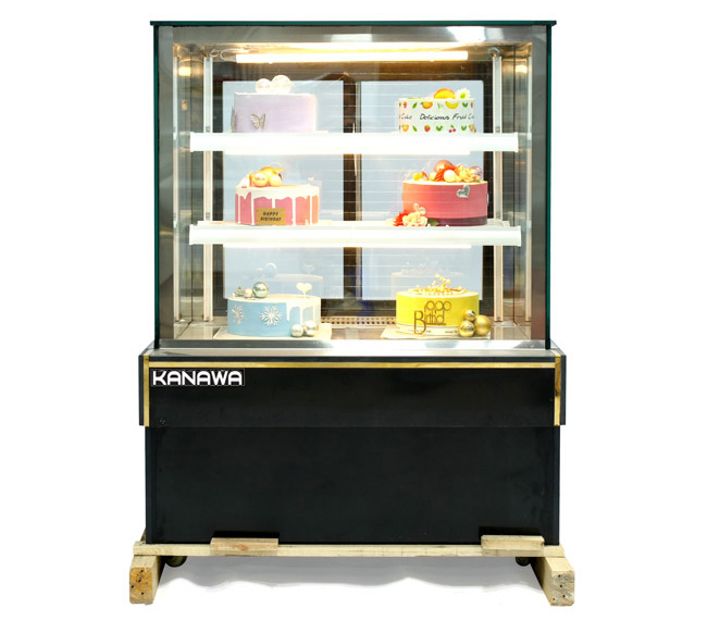 Loại 90cm 3 tầng kính vuông có bệ lồi