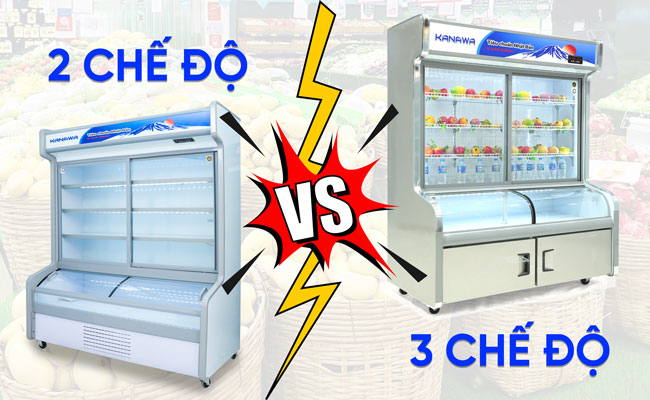 Tủ mát 2 chế độ vs Tủ mát 3 chế độ: Loại nào tốt nhất?