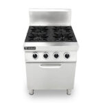 Bếp Âu 4 họng mặt gas có lò vi sóng