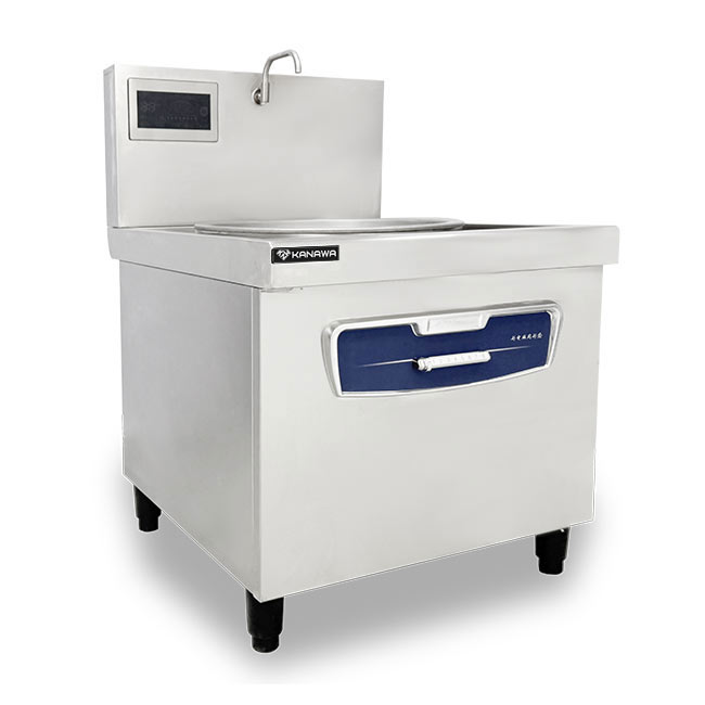 Bếp xào điện 1 họng 80cm liền chảo