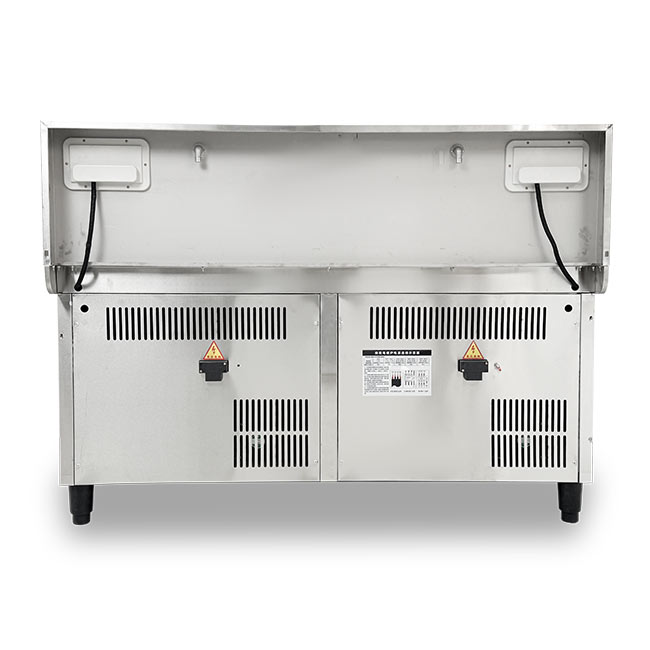 Bếp xào điện 2 họng 1m6 liền chảo