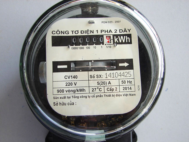 Điện năng tiêu thụ thực tế